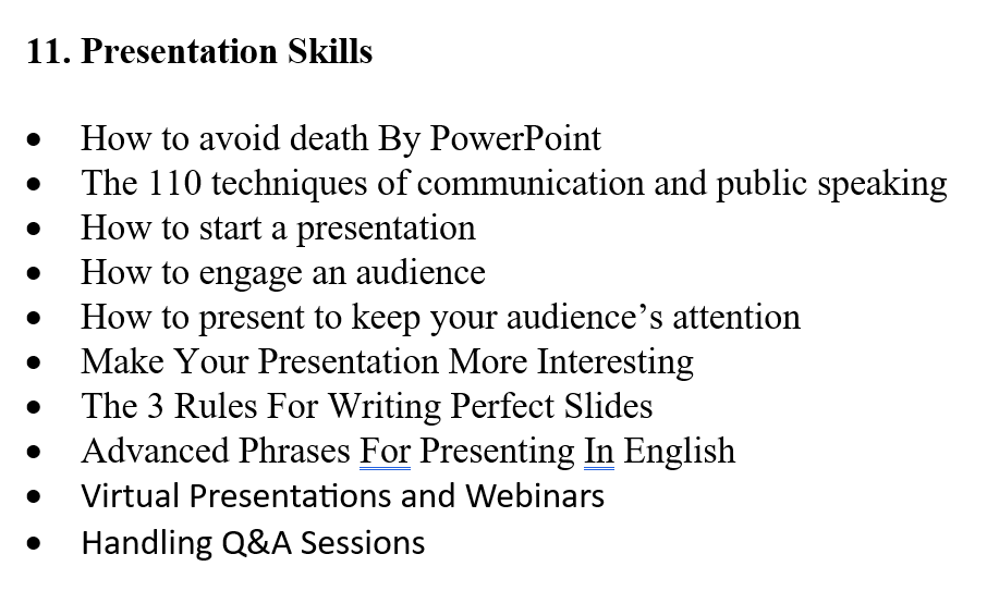 Presentation Agenda Presentation Agenda
